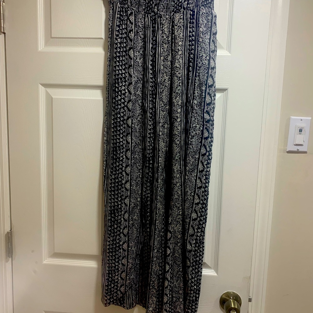 Black/creme flowy pants